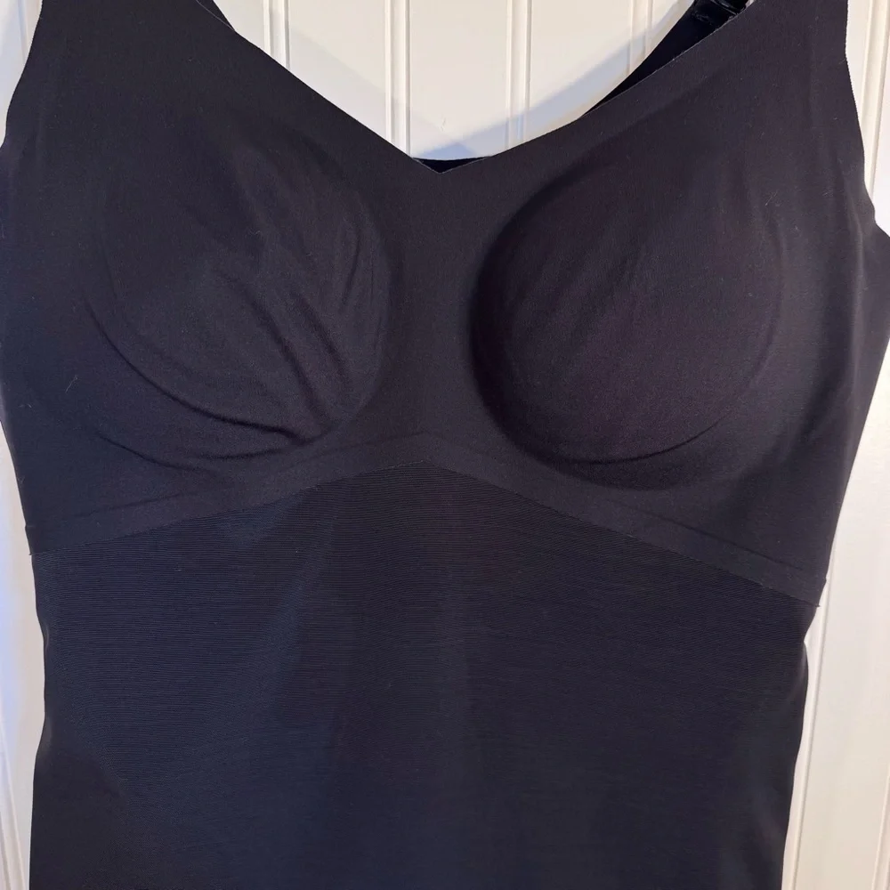 Honeylove LiftWear Cami Built-In Bra Vamp Black Adjustable Straps Womens Size 1X - Picture 8 of 12